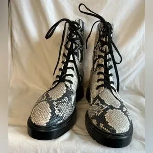 Stuart Weitzman | Shoes | Stuart Weitzman Black Snakeskin  Stuart Weitzman black snakeskin boots main image 2